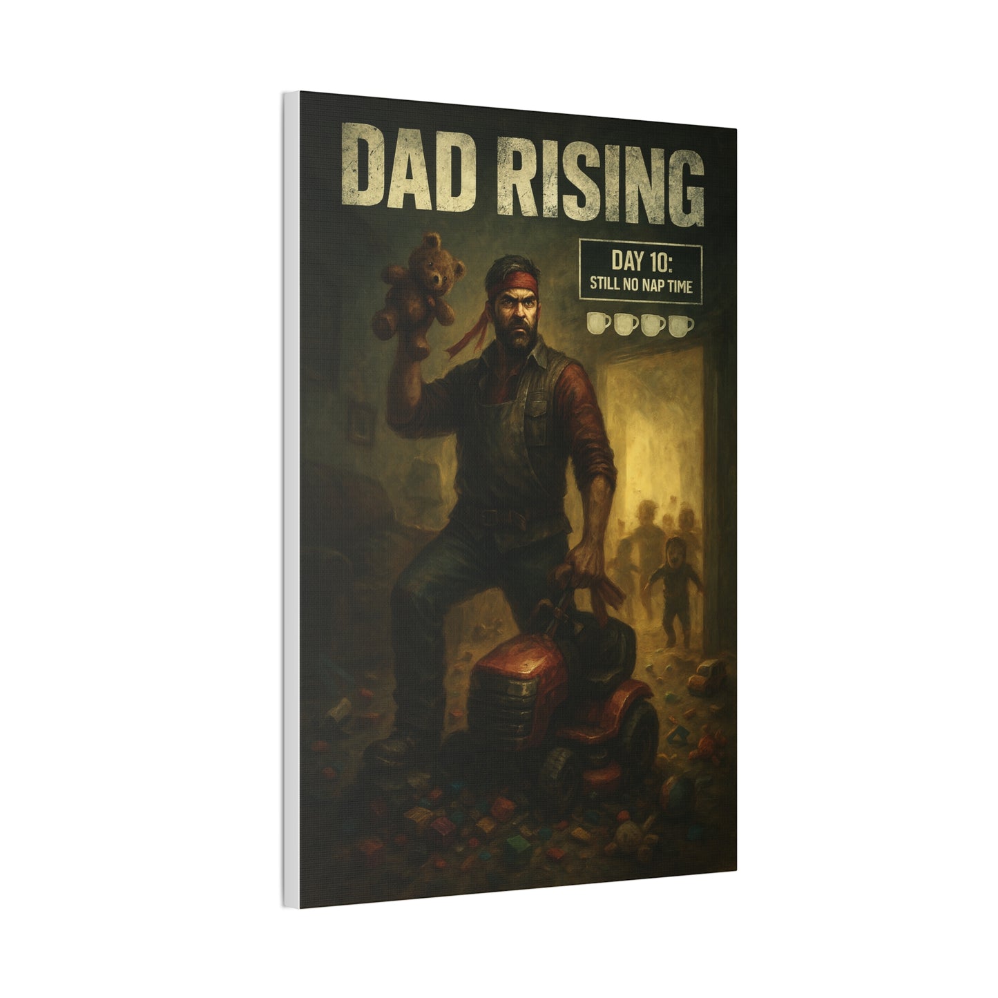 Dad Rising Canvas Art - A Dead Rising Parody