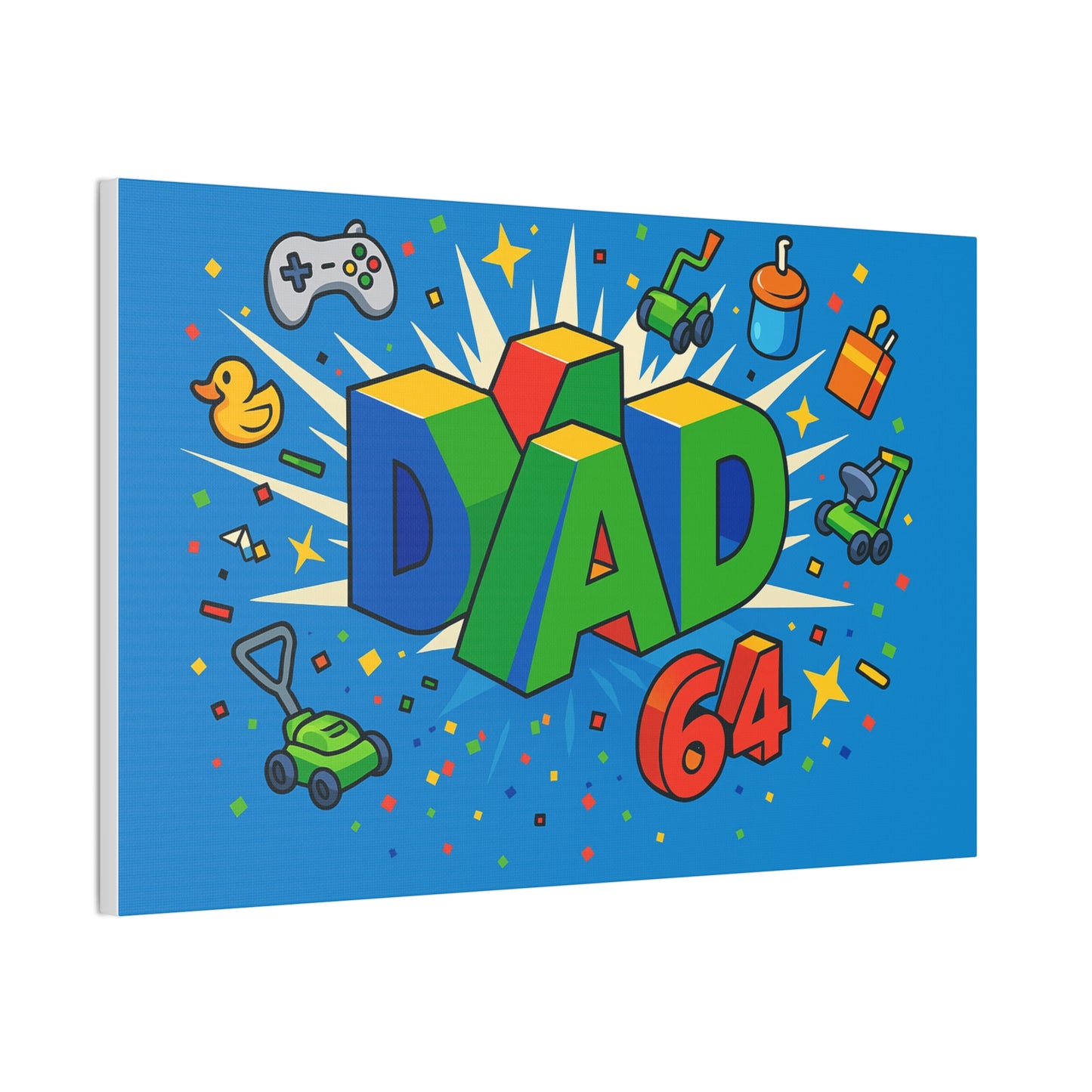 DAD 64 Canvas Art - An N64 Parody