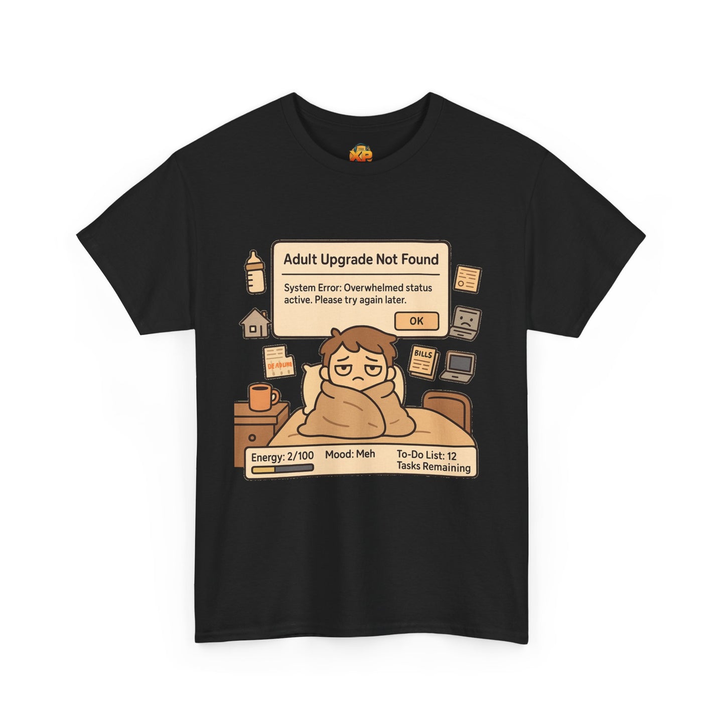 "Adult Upgrade Not Found" - Men's Heavy Cotton Tee
