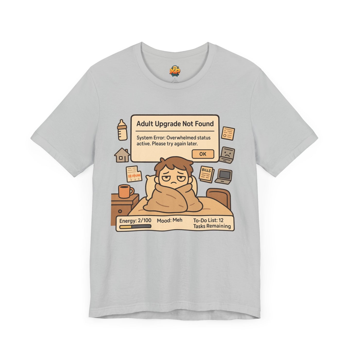 "Adult Upgrade Not Found" - Men's Jersey Short Sleeve Tee