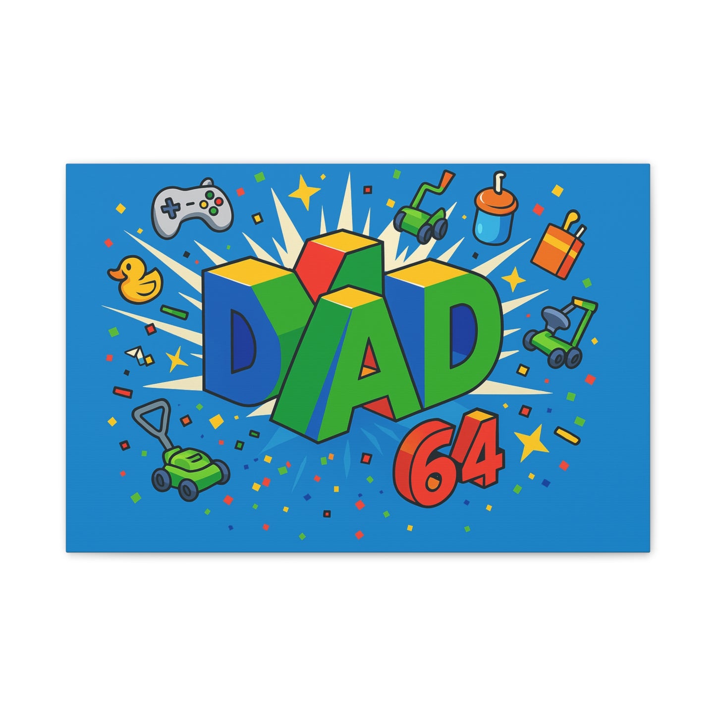 DAD 64 Canvas Art - An N64 Parody