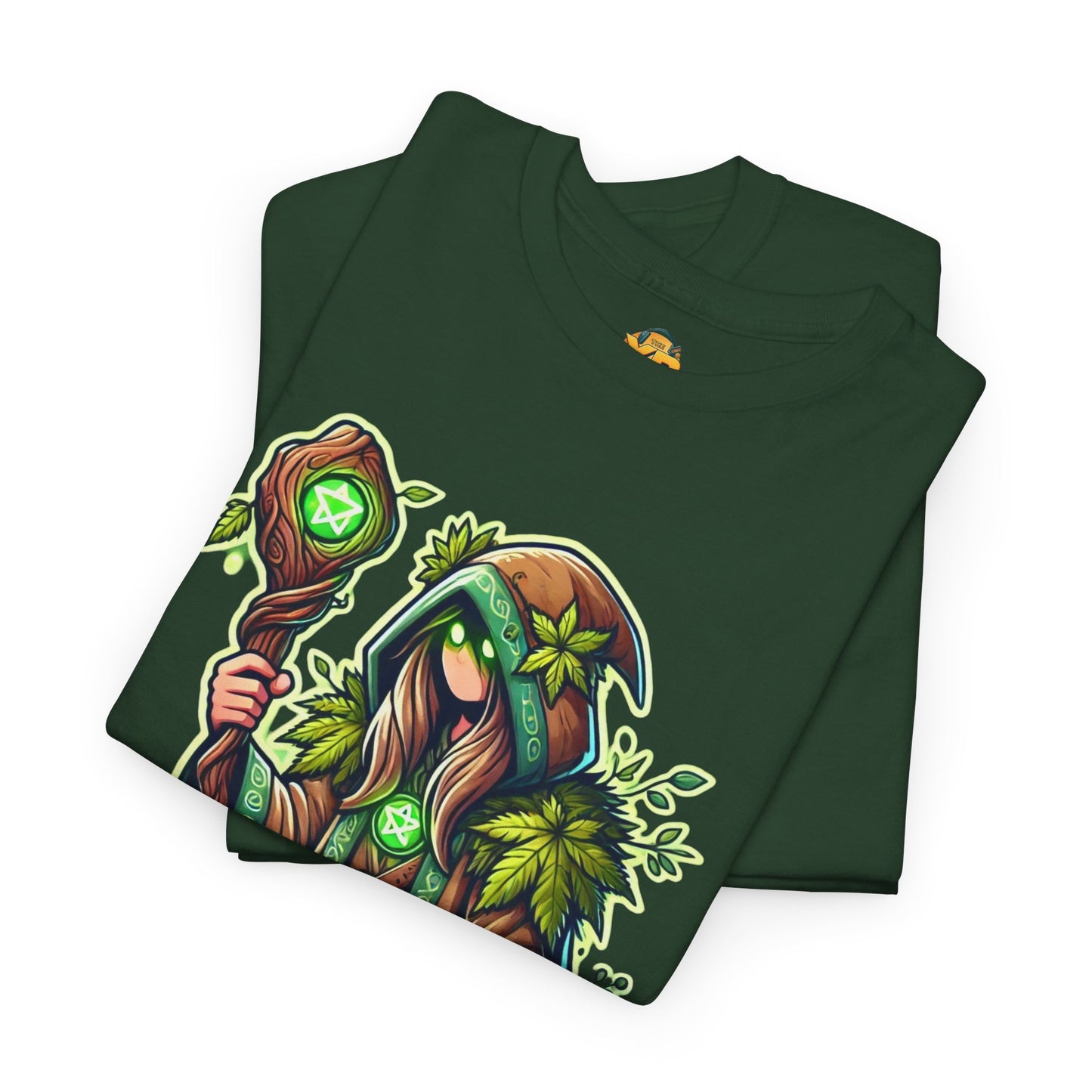 Druid Cartoon - Men's Heavy Cotton Tee