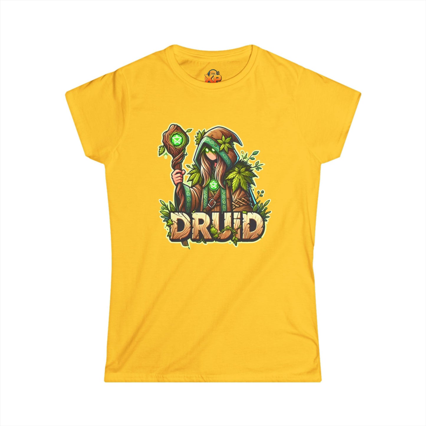 Druid Cartoon - Women's Softstyle Tee