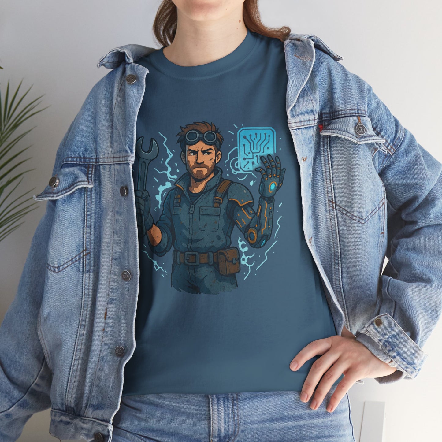 Nerdcore Icons - The Mech Engineer - Unisex Heavy Cotton Tee