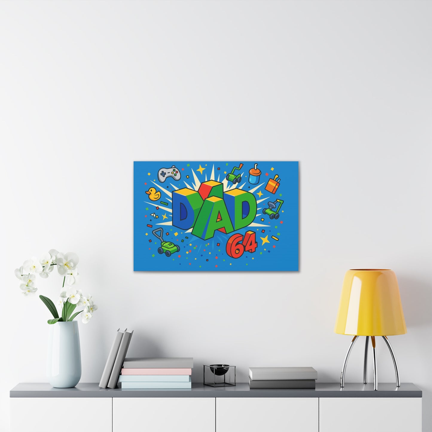 DAD 64 Canvas Art - An N64 Parody
