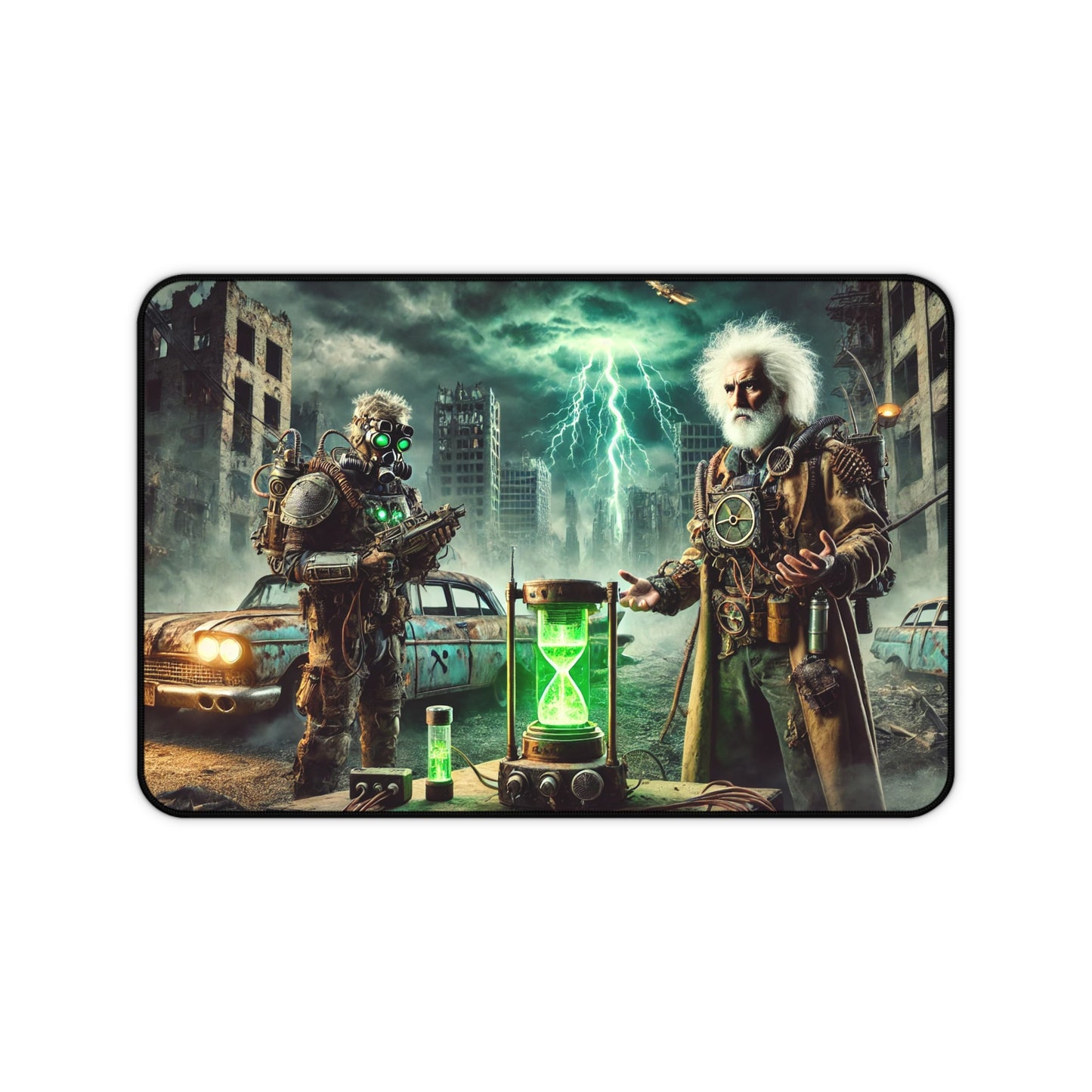 Post-Apocalyptic Time Travelers - Desk Mat
