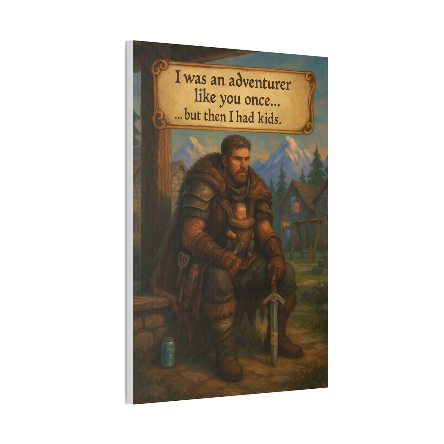 I Was an Adventurer Like You Once... Canvas Art - A Skyrim 'Took An Arrow' Parody