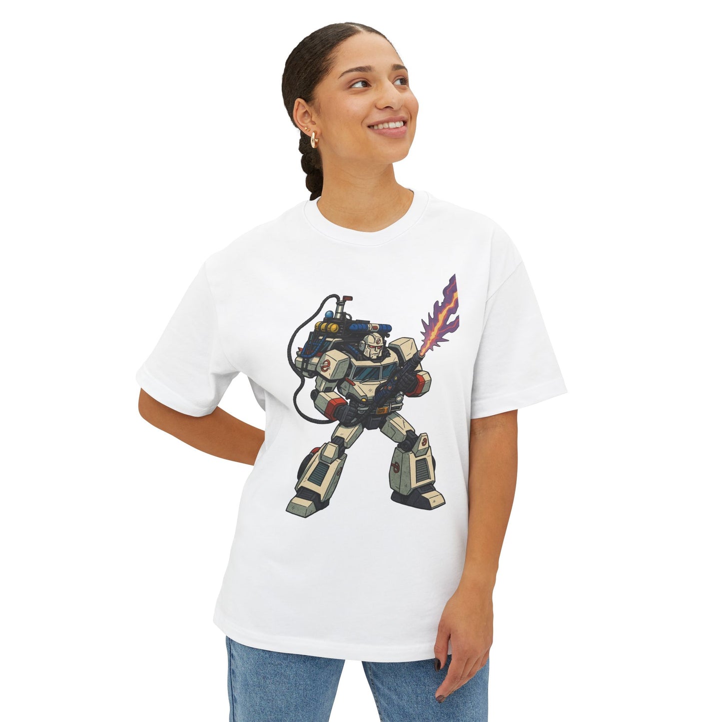 Ecto-1 Transformer Crossover - Women's Oversized Boxy Tee