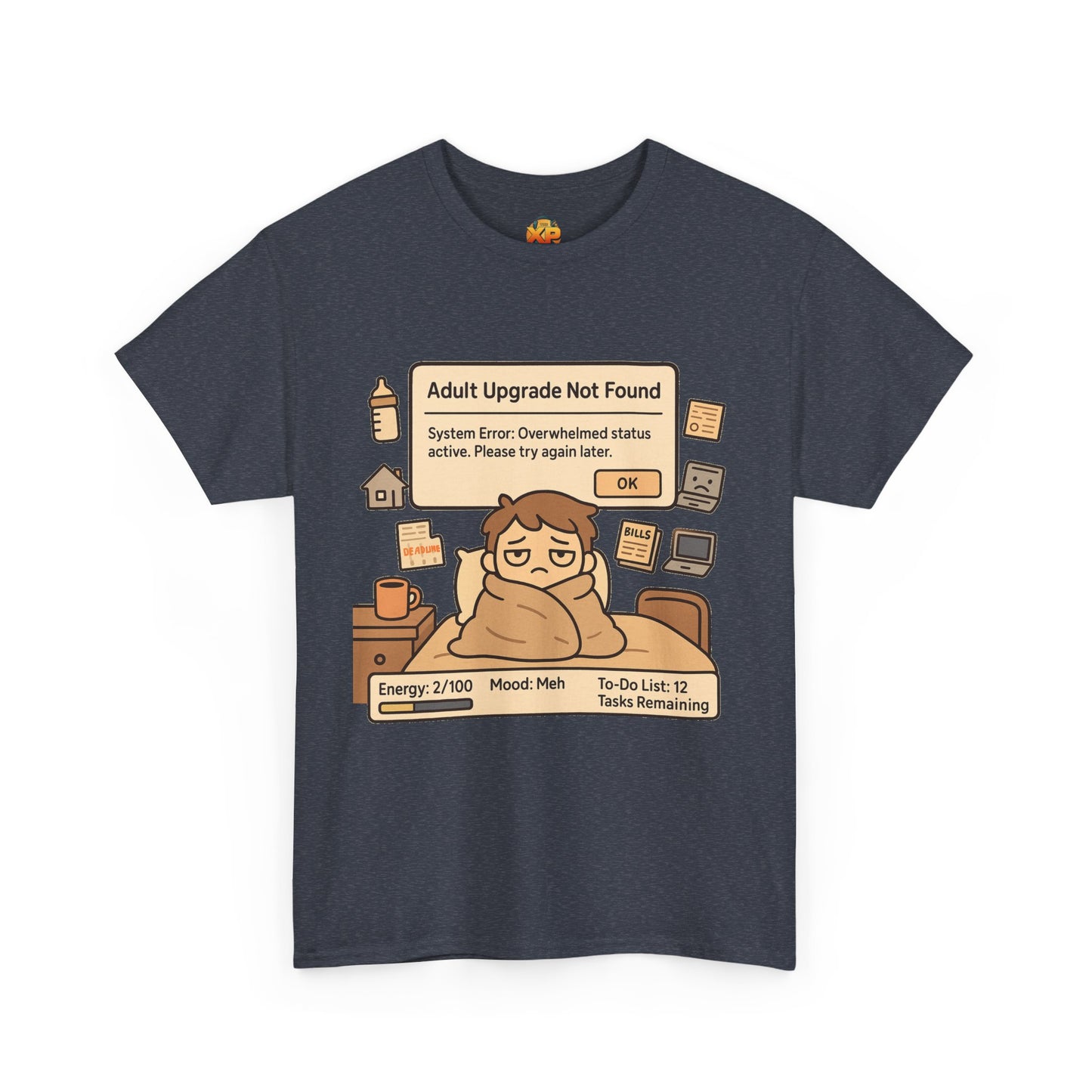 "Adult Upgrade Not Found" - Men's Heavy Cotton Tee