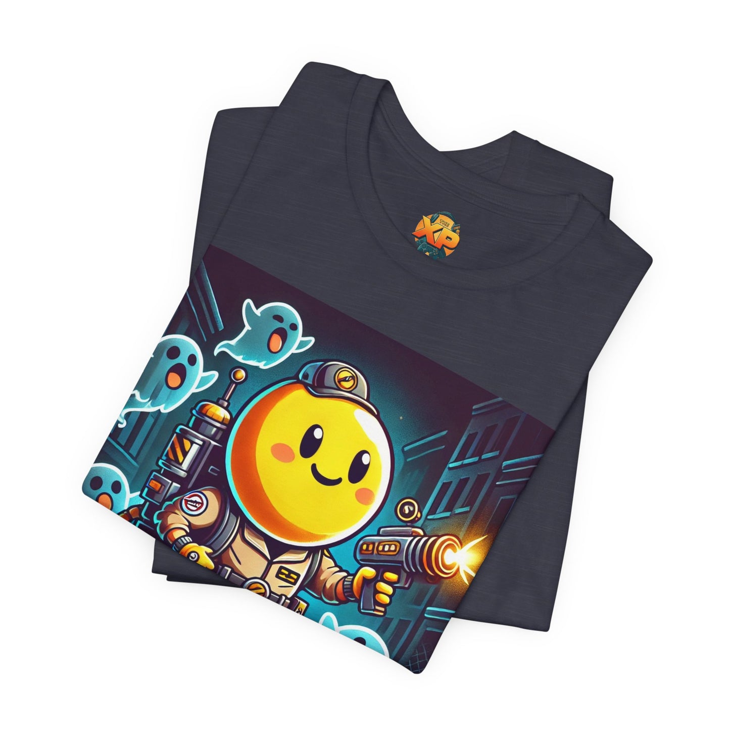 Ghost Hunting Yellow Dude - Men's Jersey Short Sleeve Tee