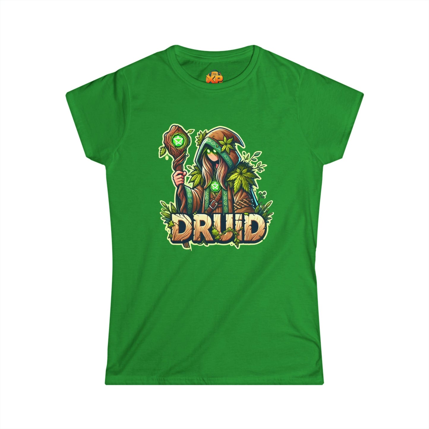 Druid Cartoon - Women's Softstyle Tee