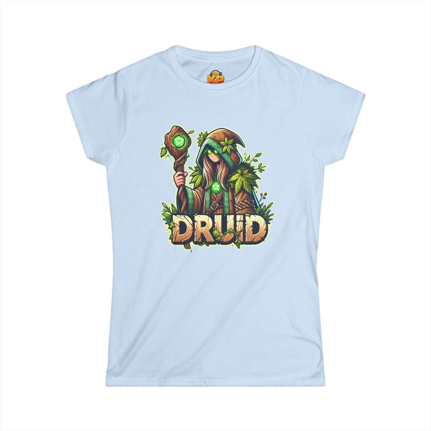 Druid Cartoon - Women's Softstyle Tee