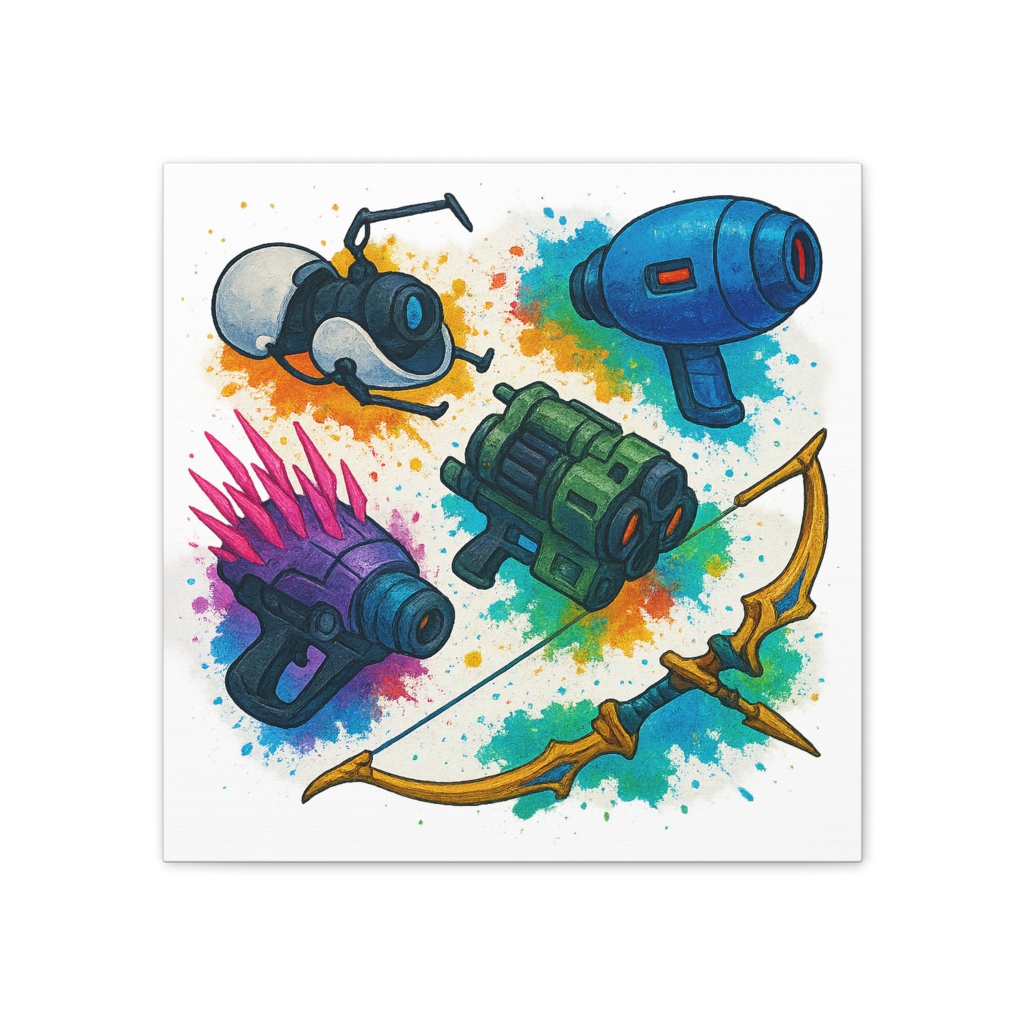 A "Ranged" of Color Canvas Print