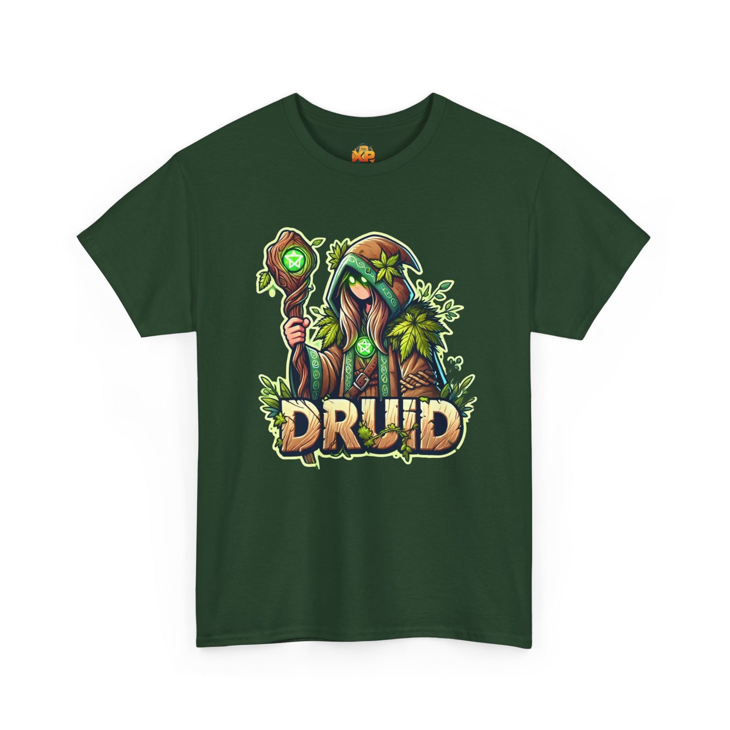 Druid Cartoon - Men's Heavy Cotton Tee