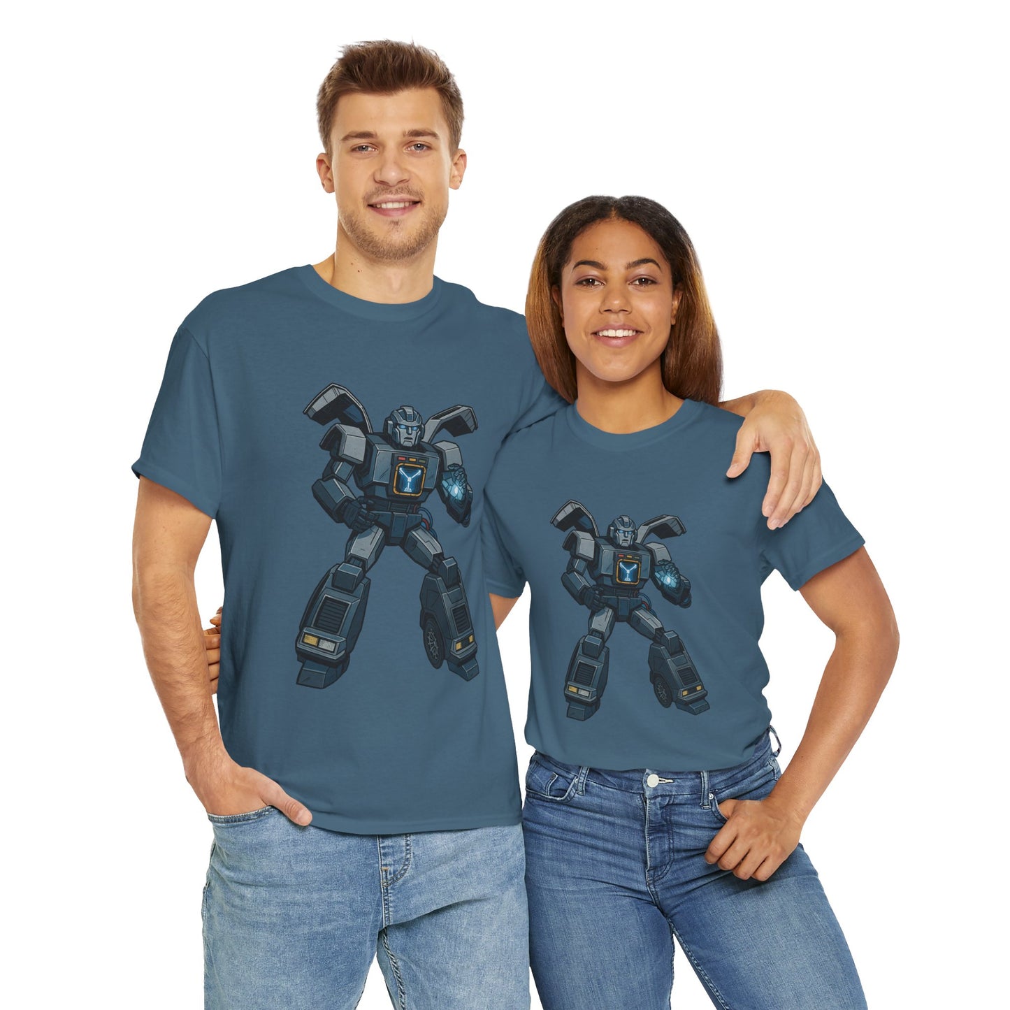 DeLorean Transformer Crossover - Men's Heavy Cotton T-Shirt