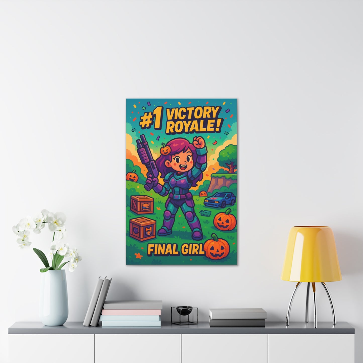 #1 Victory Royale! Final Girl - Canvas Print
