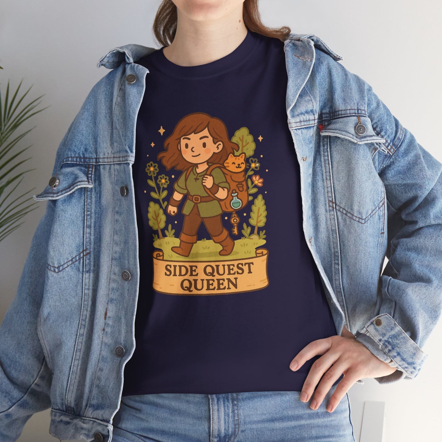 Side Quest Queen - Women's Heavy Cotton Tee