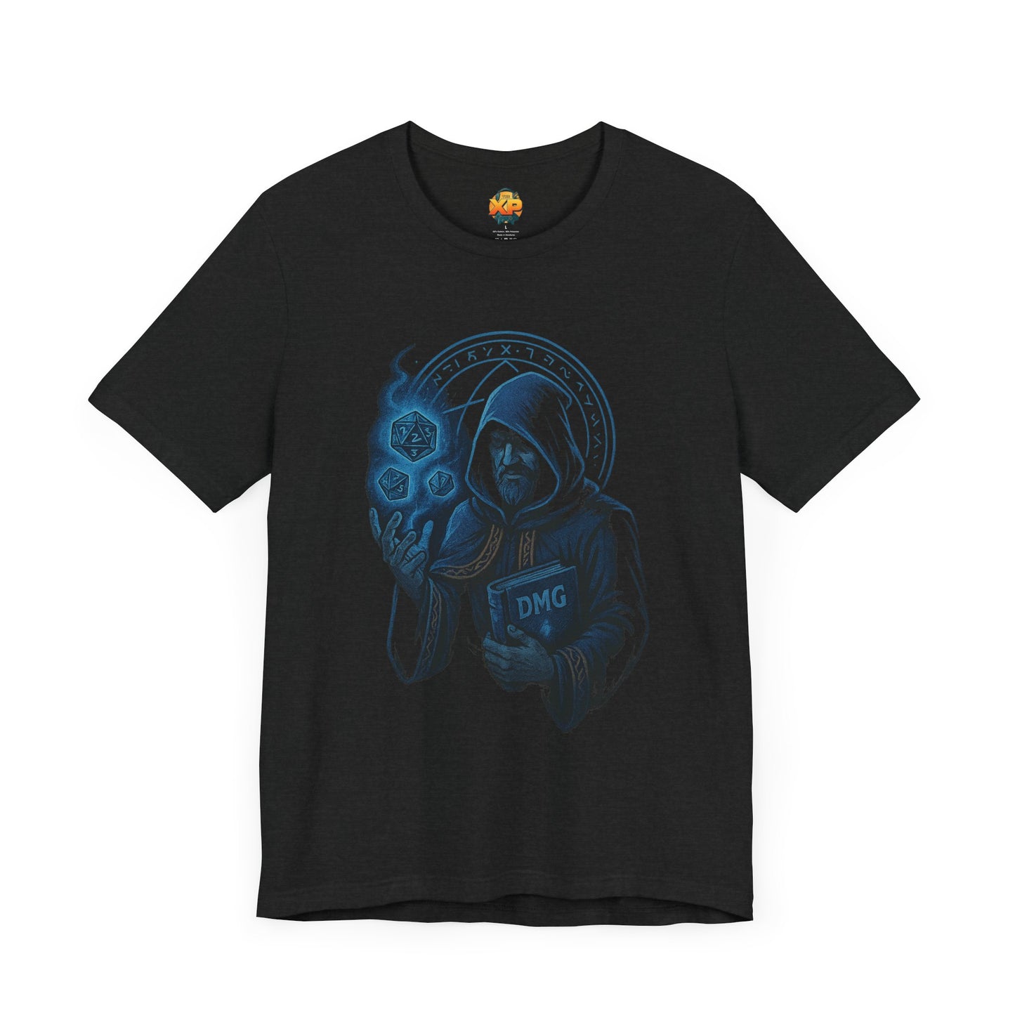 Nerdcore Icons - The Dungeon Master (Blue) - Unisex Jersey Short Sleeve Tee