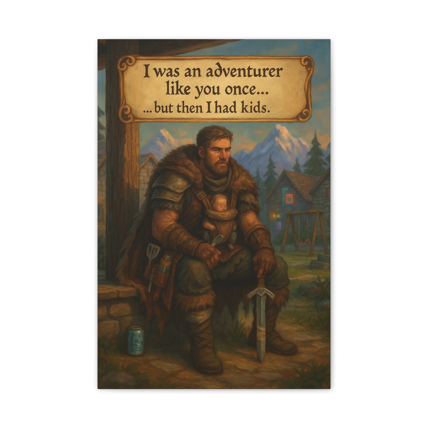 I Was an Adventurer Like You Once... Canvas Art - A Skyrim 'Took An Arrow' Parody