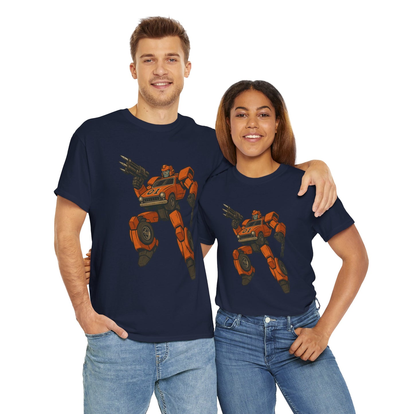General Lee Transformer Crossover - Men's Heavy Cotton T-Shirt