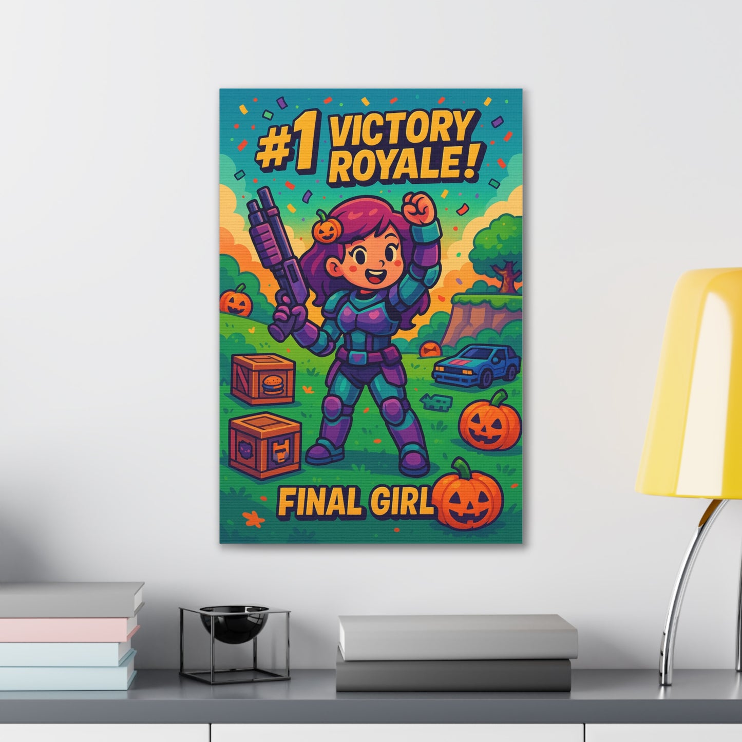 #1 Victory Royale! Final Girl - Canvas Print