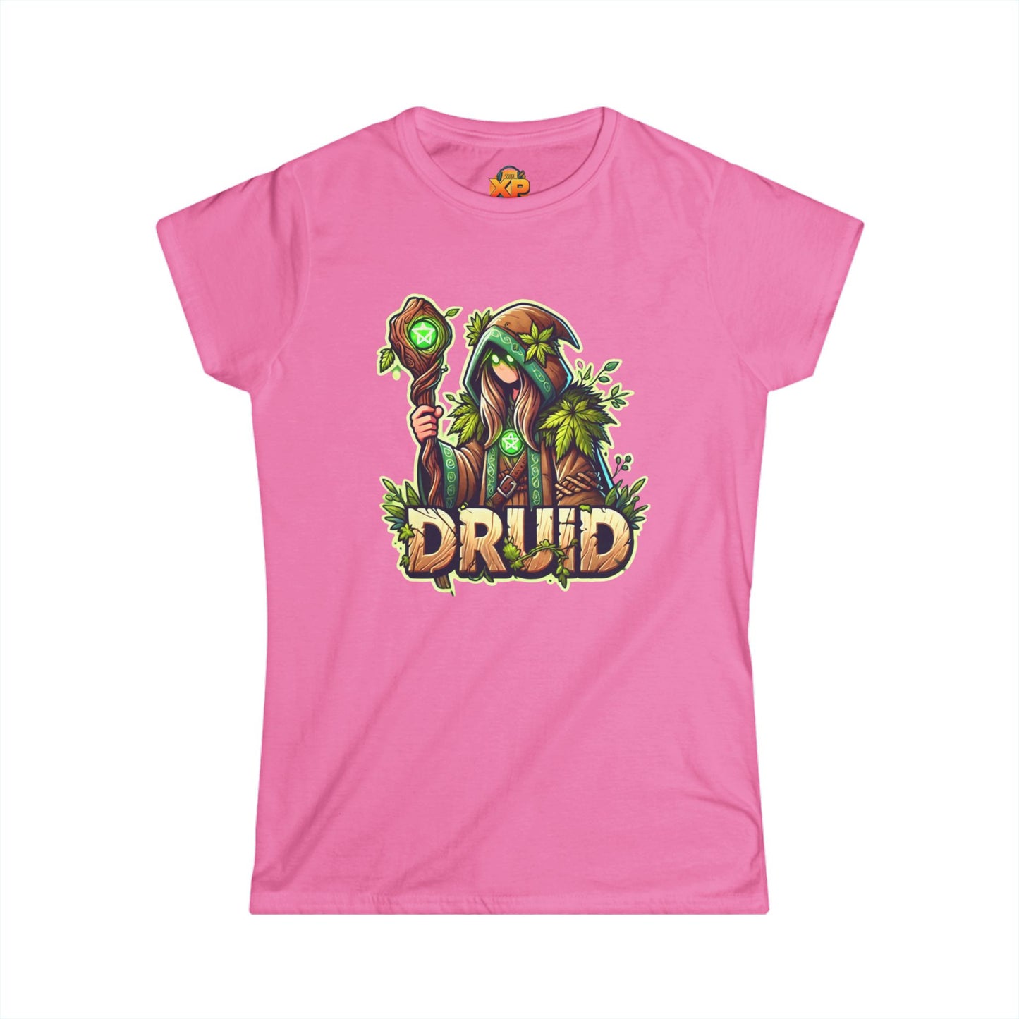 Druid Cartoon - Women's Softstyle Tee