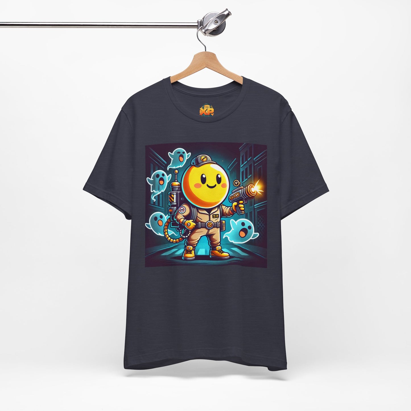 Ghost Hunting Yellow Dude - Men's Jersey Short Sleeve Tee