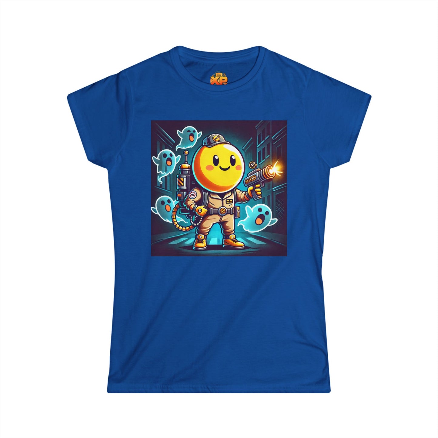 Ghost Hunting Yellow Dude - Women's Softstyle Tee