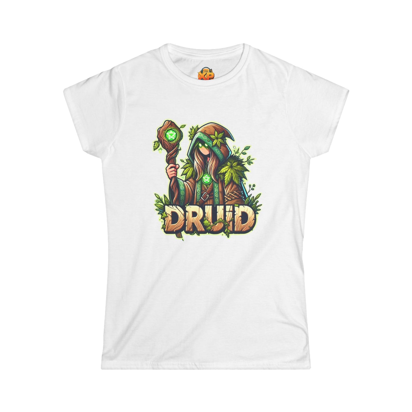 Druid Cartoon - Women's Softstyle Tee
