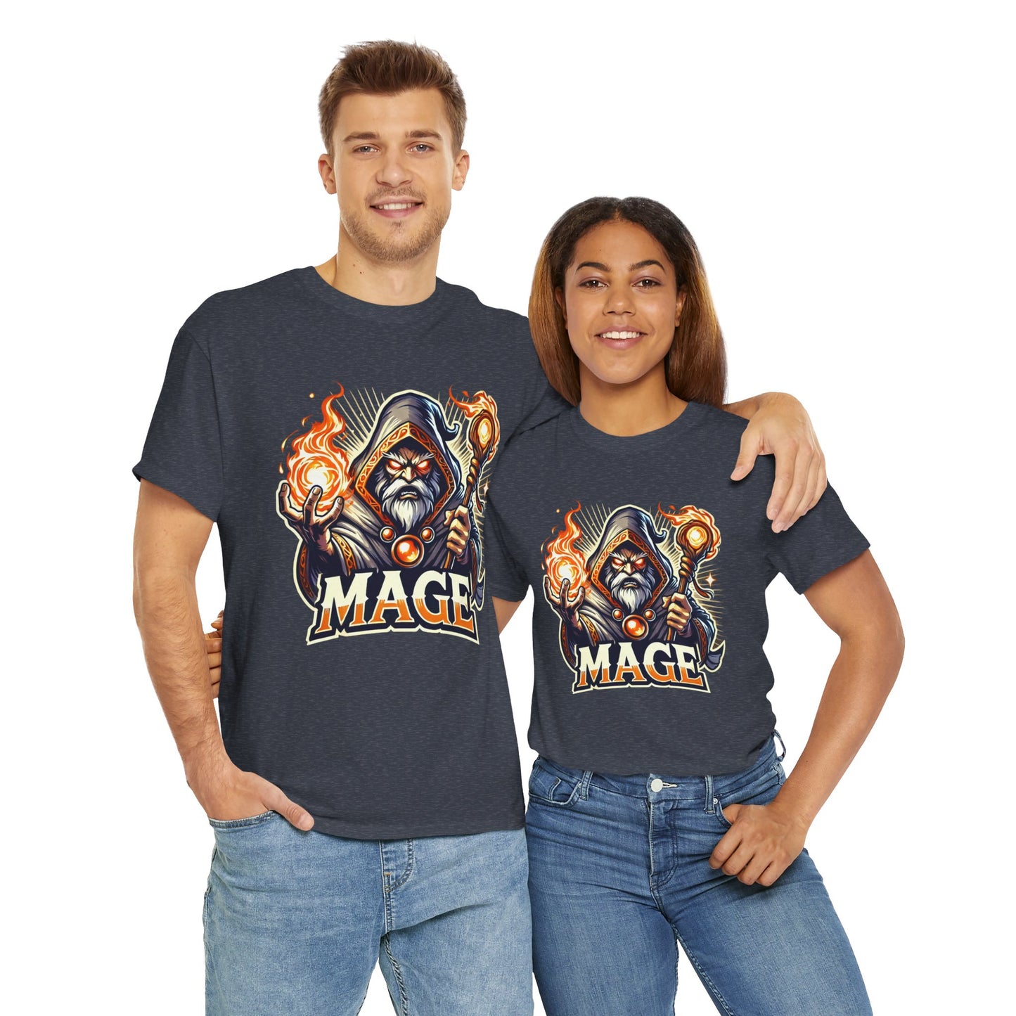 Mage Cartoon - Men's Heavy Cotton Tee