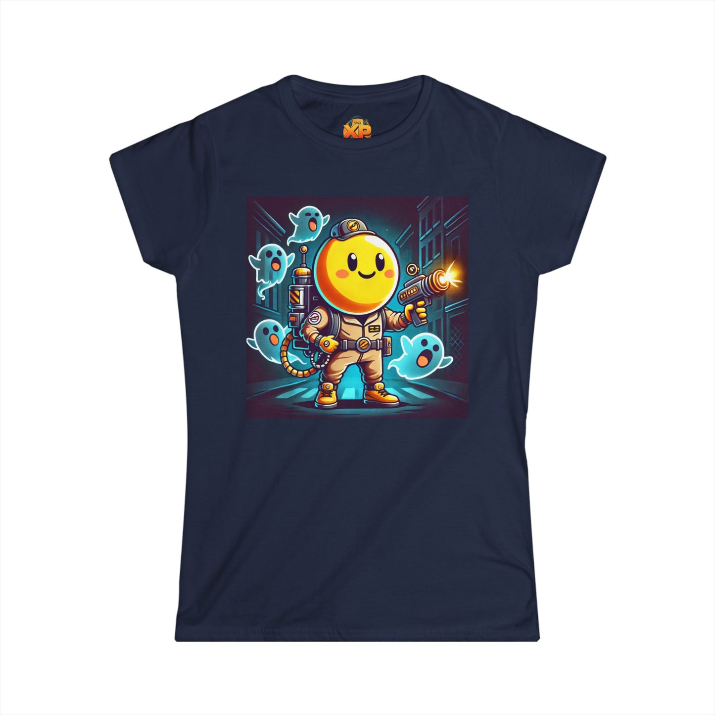 Ghost Hunting Yellow Dude - Women's Softstyle Tee