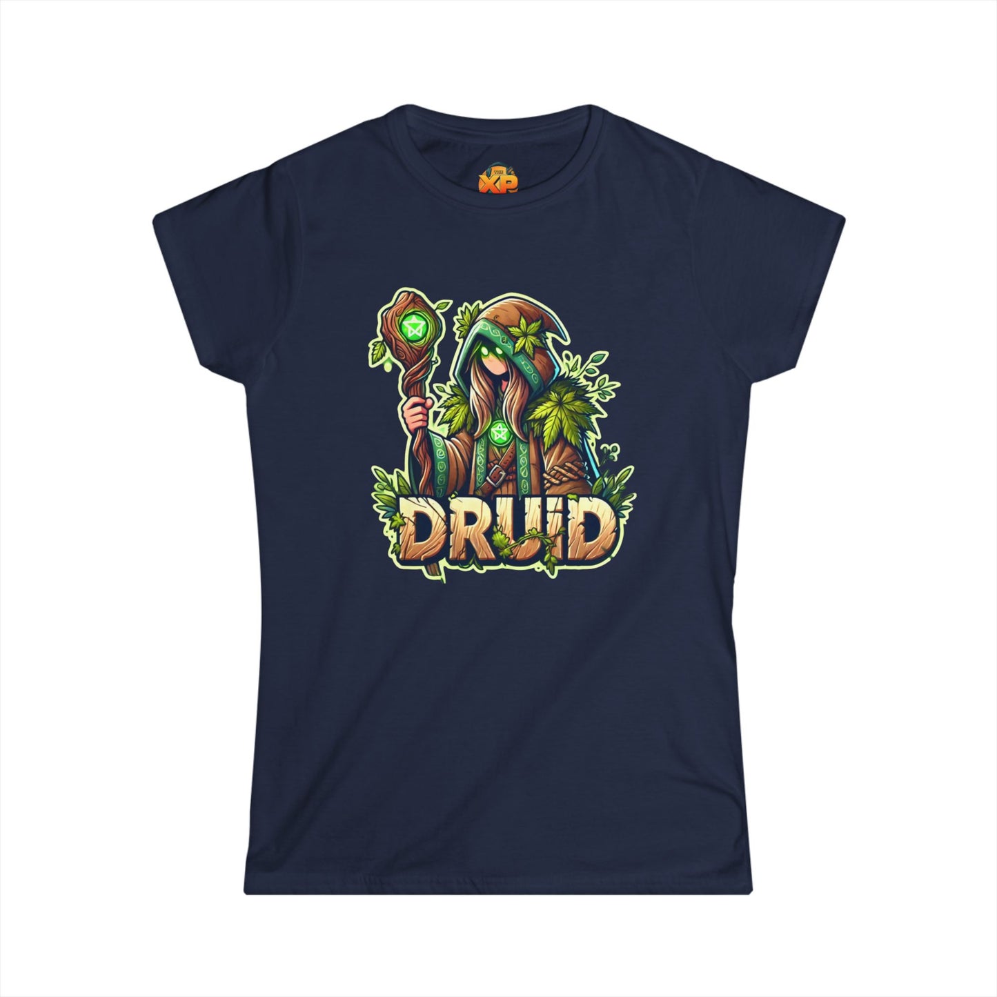 Druid Cartoon - Women's Softstyle Tee