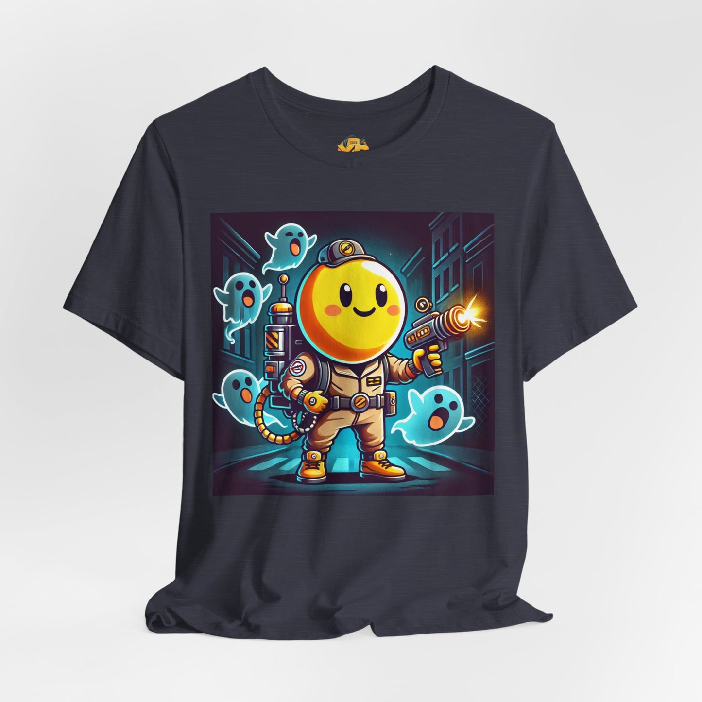 Ghost Hunting Yellow Dude - Men's Jersey Short Sleeve Tee