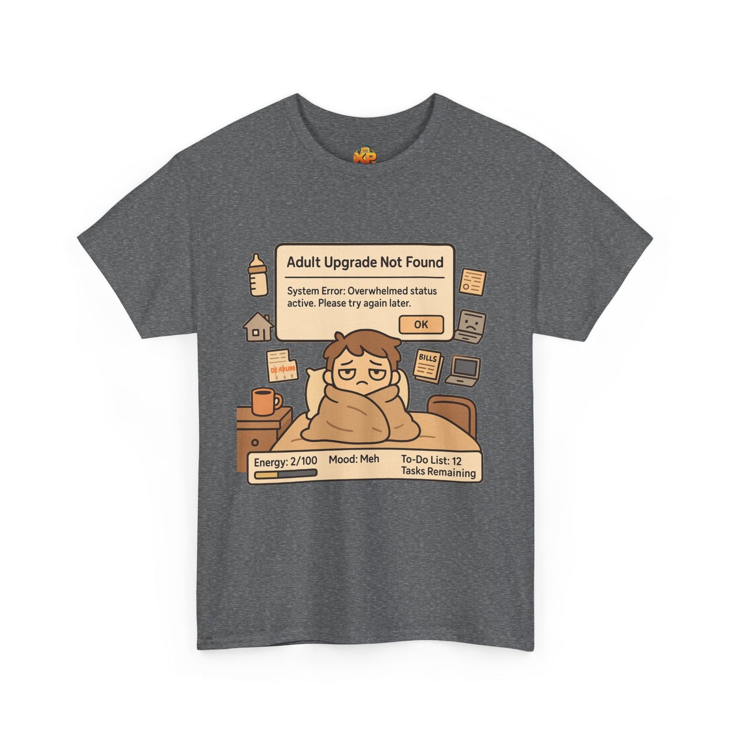 "Adult Upgrade Not Found" - Men's Heavy Cotton Tee