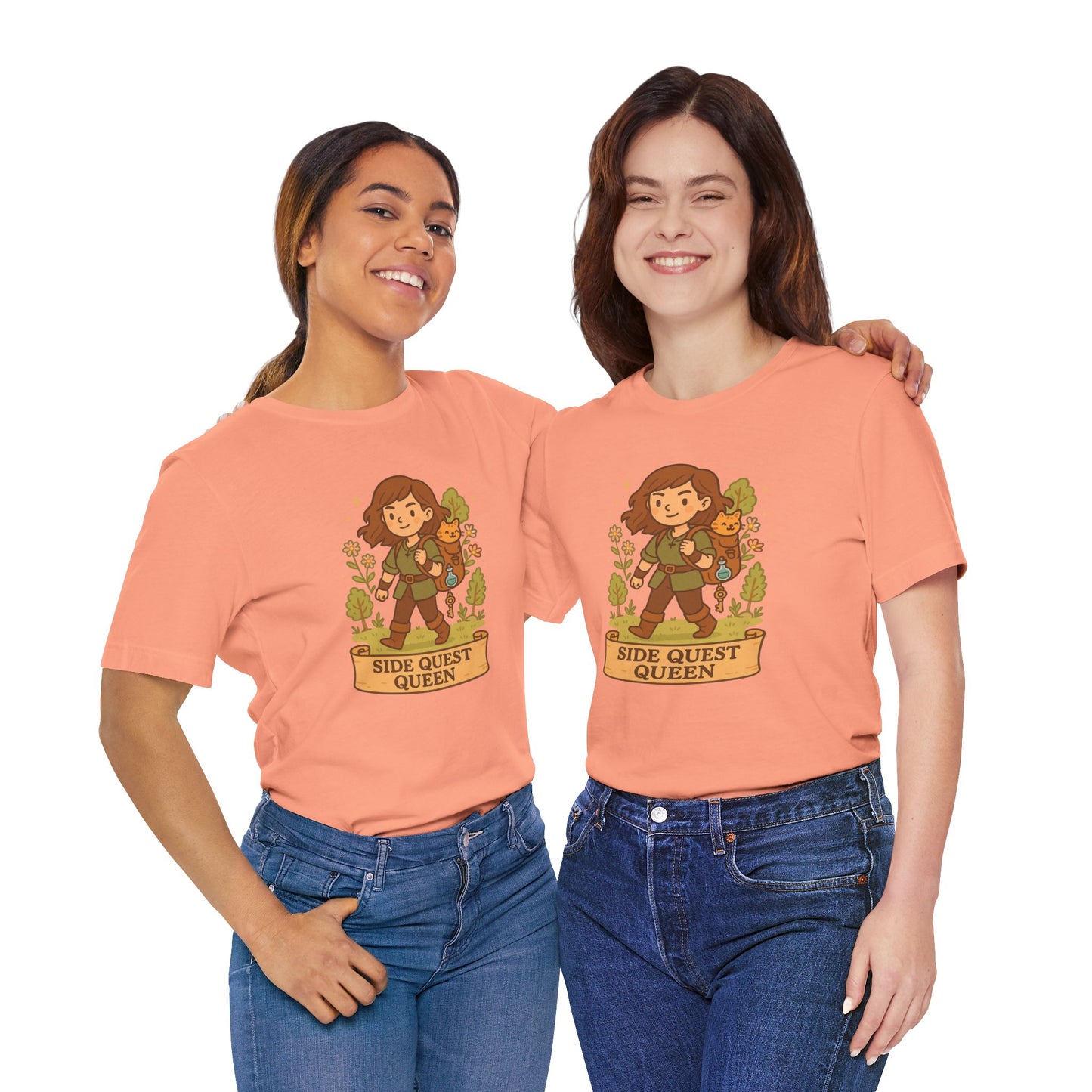 Side Quest Queen - Women's Jersey Short Sleeve Tee