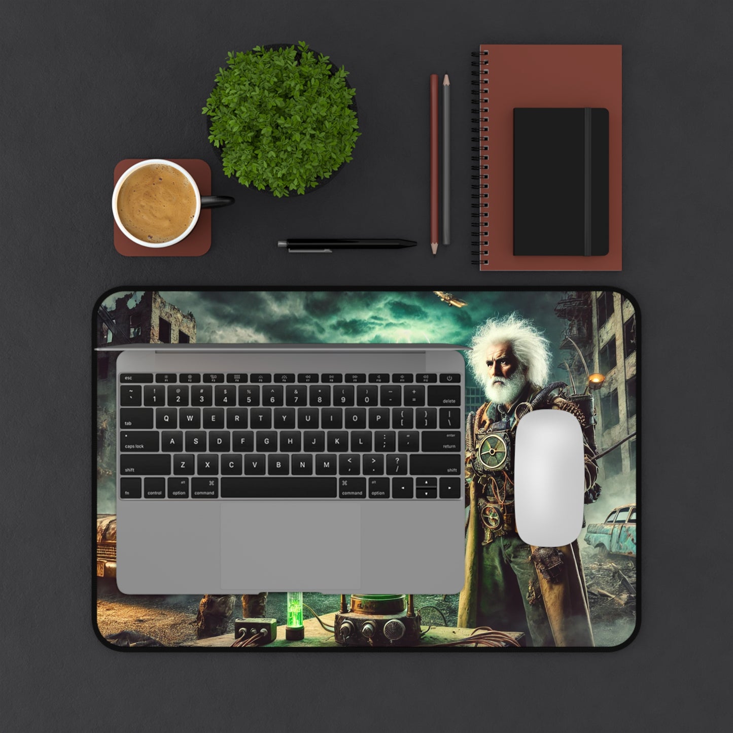 Post-Apocalyptic Time Travelers - Desk Mat