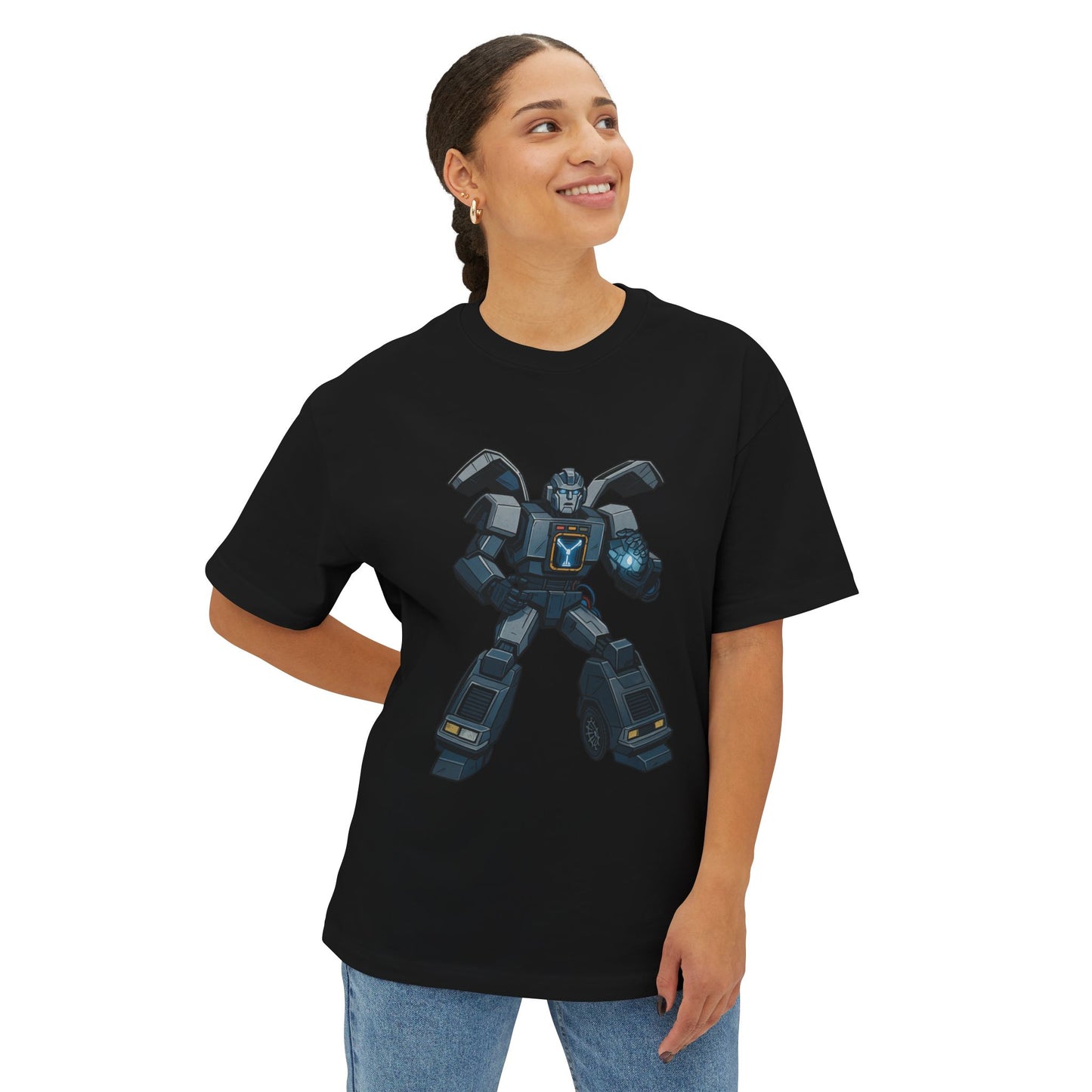 DeLorean Transformer Crossover - Women's Oversized Boxy Tee