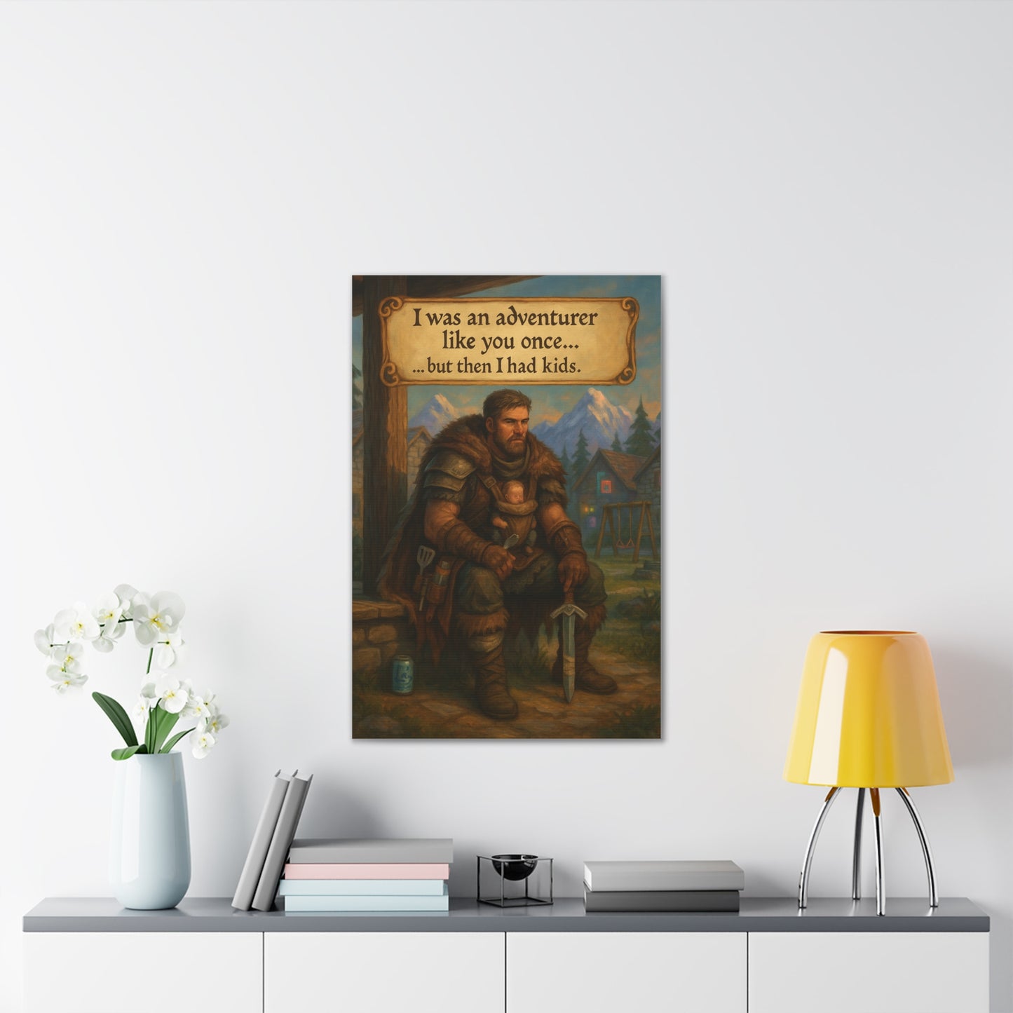 I Was an Adventurer Like You Once... Canvas Art - A Skyrim 'Took An Arrow' Parody