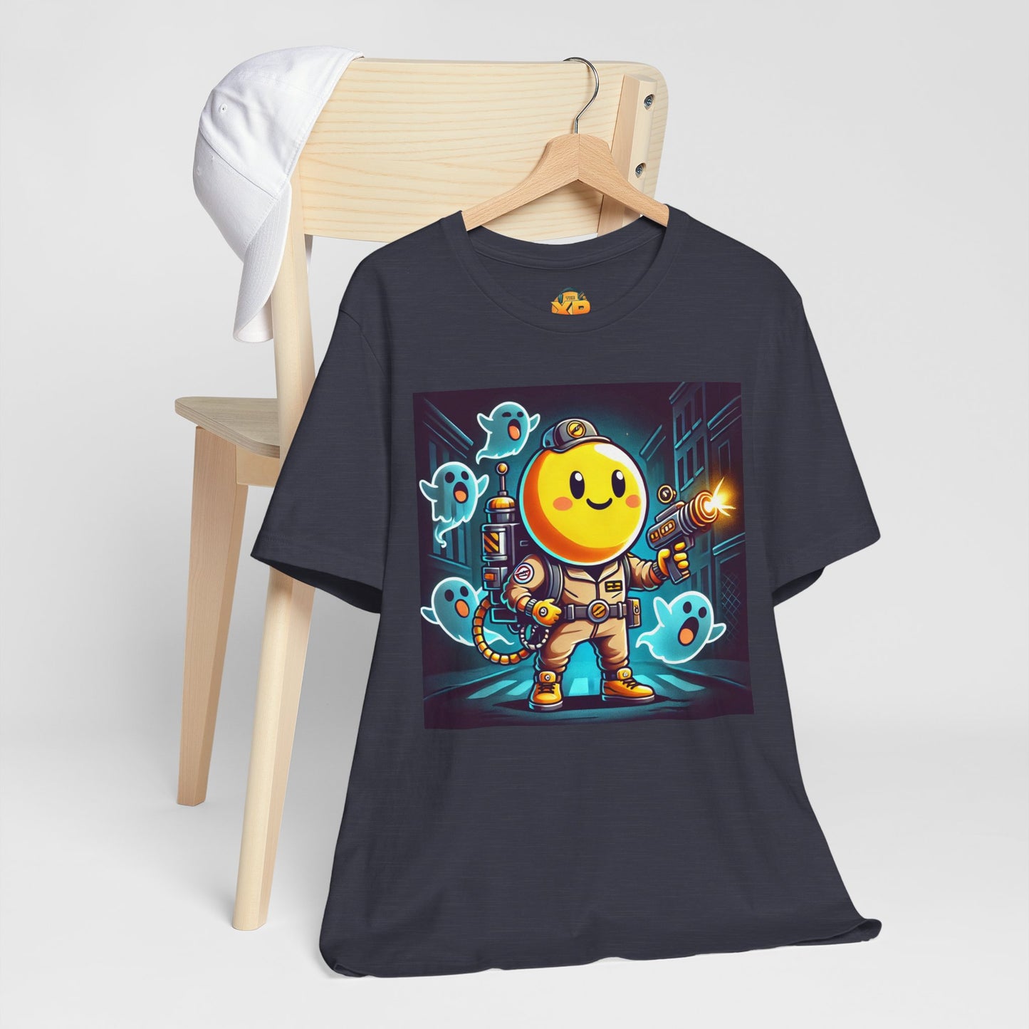 Ghost Hunting Yellow Dude - Men's Jersey Short Sleeve Tee