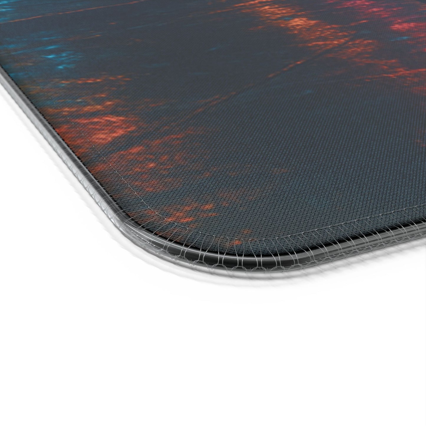 Knight Car in Cyberpunk City - Gaming Mouse Pad with RGB and Wireless Charging