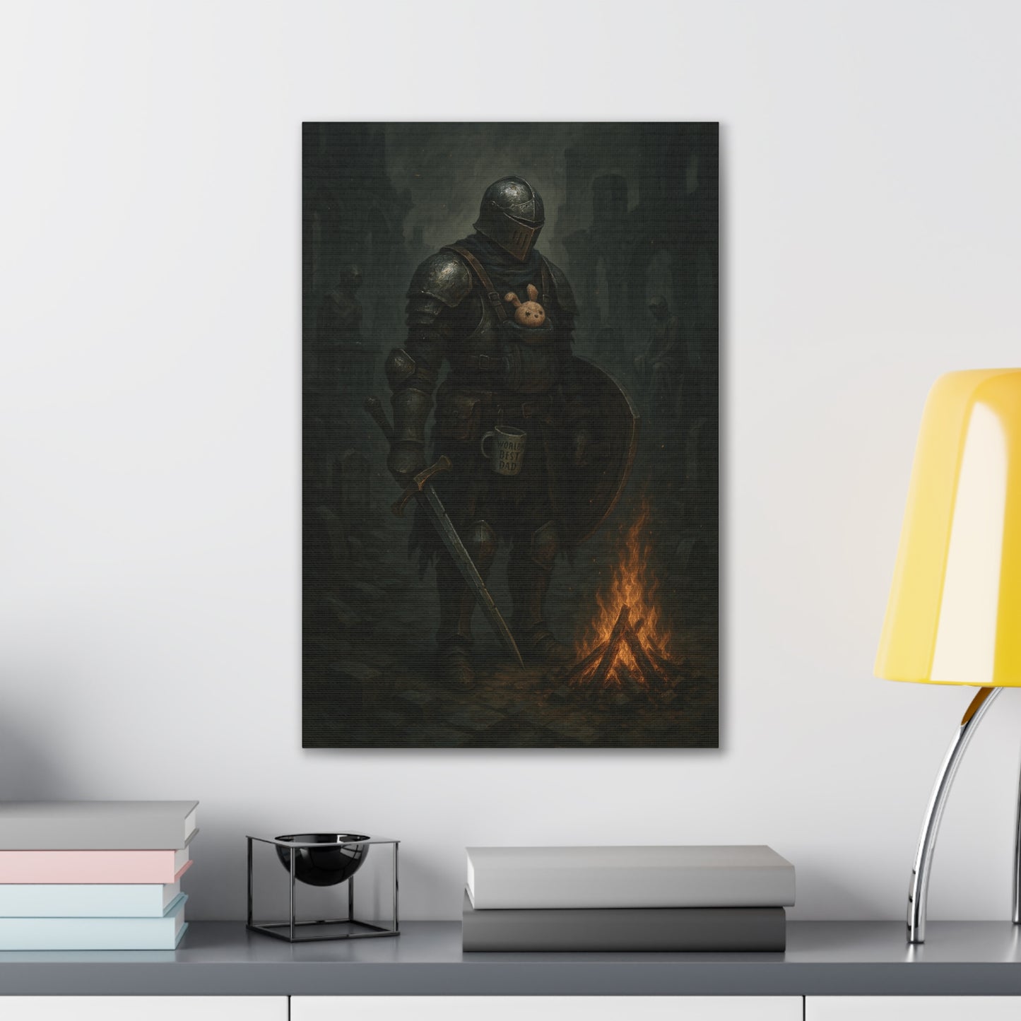 Dad Souls Canvas Art - A Dark Souls Parody