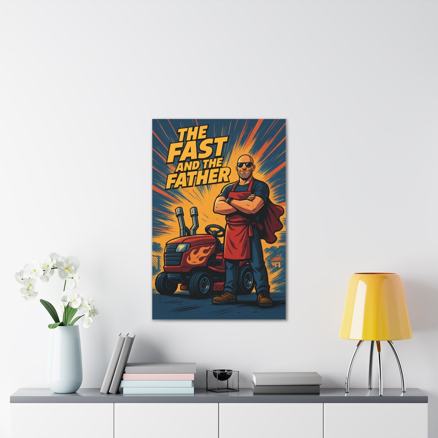 The Fast and The Father Canvas Art - A Fast and Furious Parody