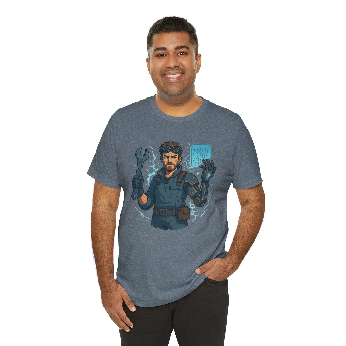 Nerdcore Icons - The Mech Engineer - Unisex Jersey Short Sleeve Tee