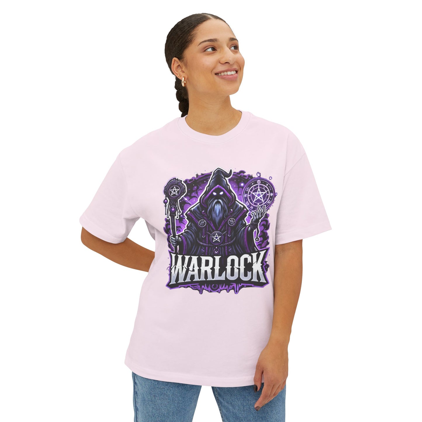 Warlock Cartoon - Women's Oversized Boxy Tee