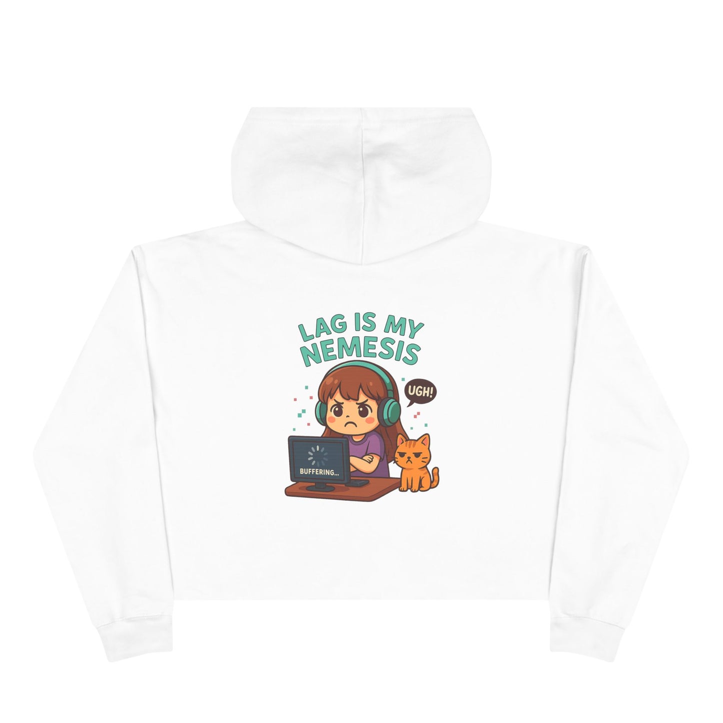 Lag is My Nemesis - Crop Hoodie