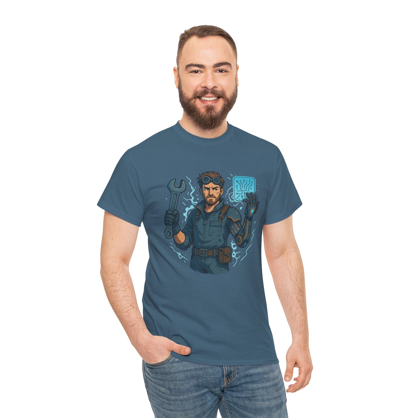 Nerdcore Icons - The Mech Engineer - Unisex Heavy Cotton Tee