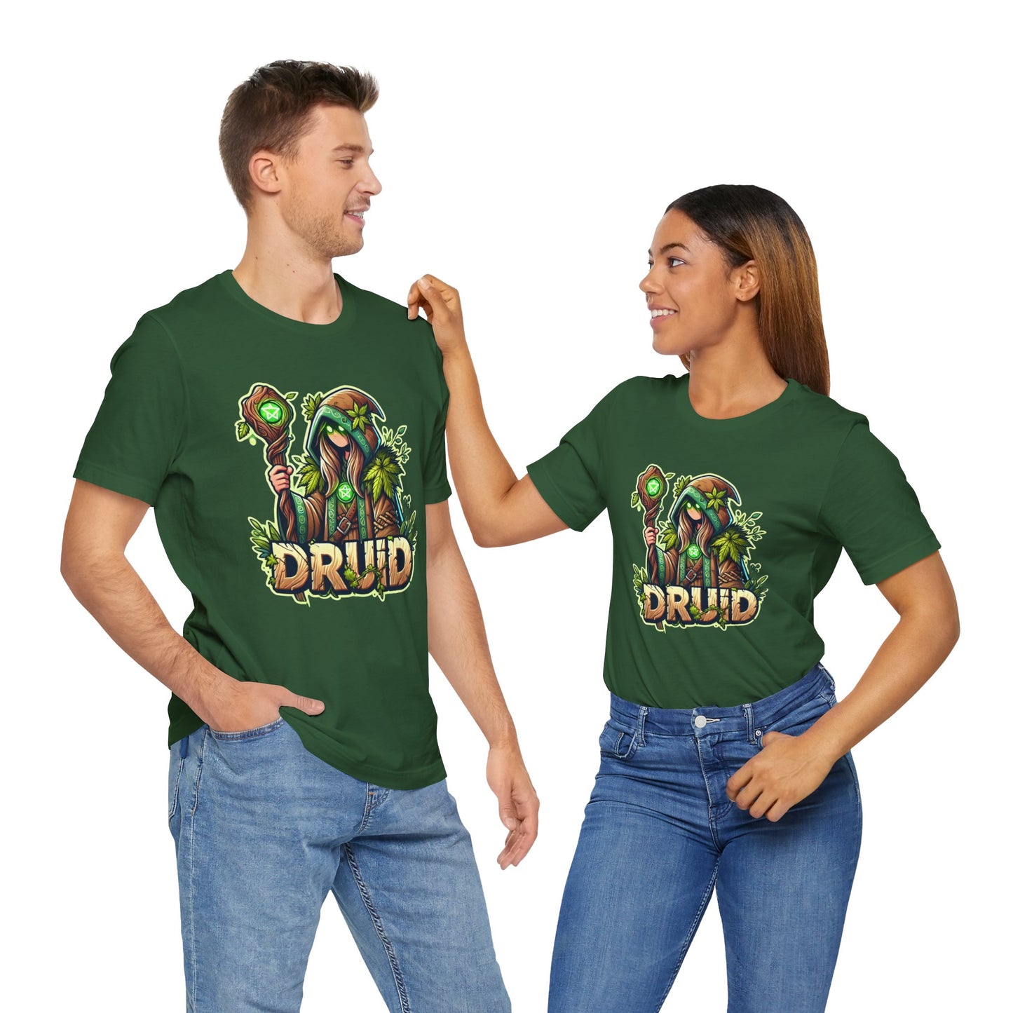 Druid Cartoon - Men's Jersey Short Sleeve Tee
