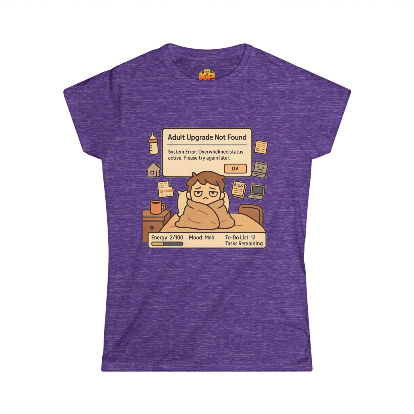 "Adult Upgrade Not Found" - Women's Softstyle Tee
