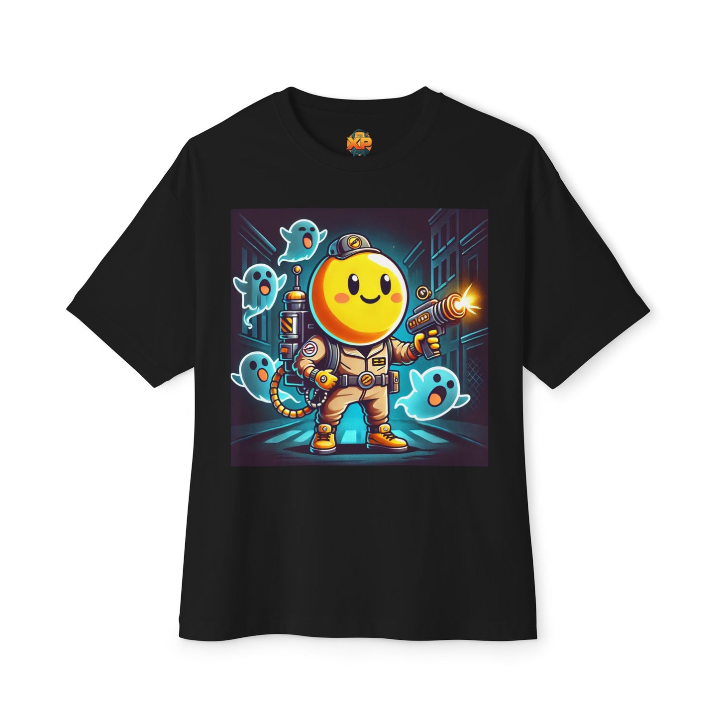 Ghost Hunting Yellow Dude - Women's Oversized Boxy Tee