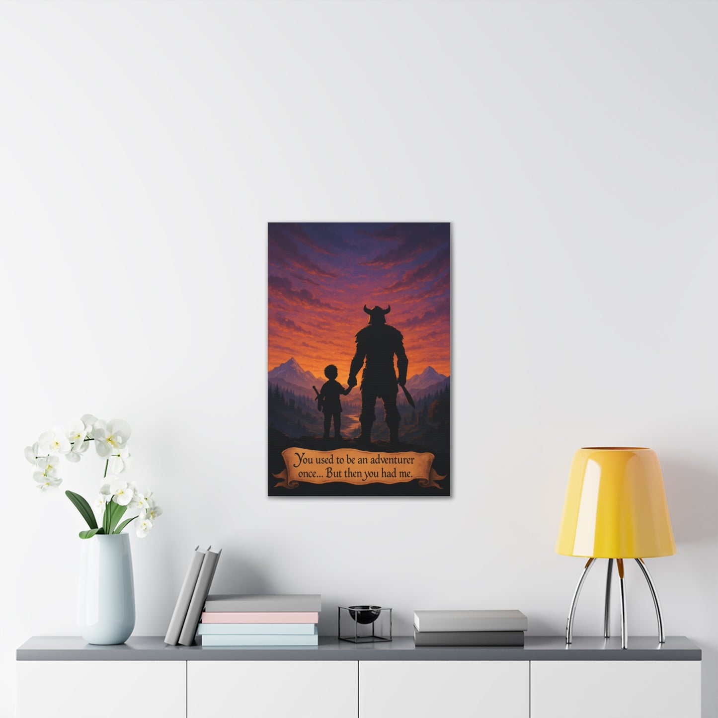 You Used to Be an Adventurer... Canvas Art - A Skyrim Quote Parody